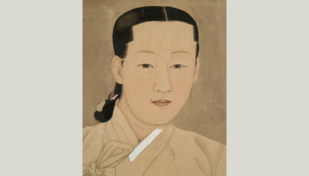 Portrait of lady Un by Chae Yong-sin, Joseon Dynasty