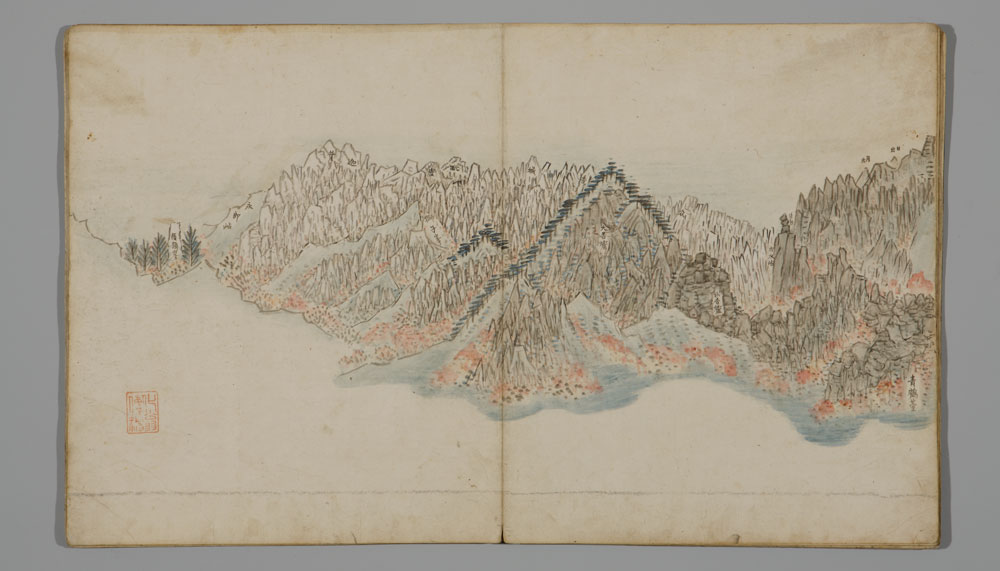 Album of sea and mountains by Jeong Suyeong, Joseon dynasty