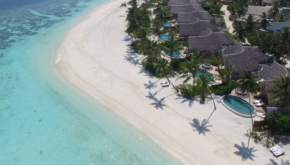 Maldive's white beaches