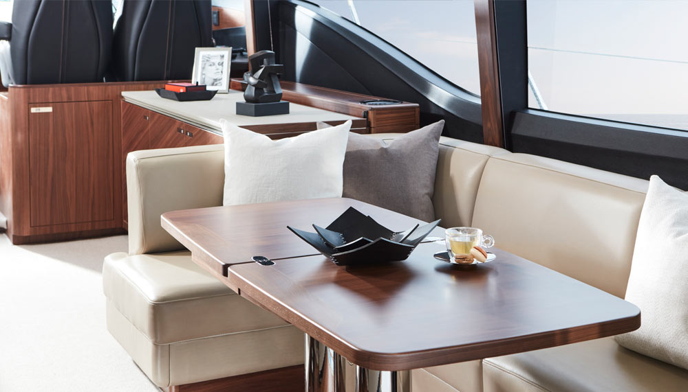 Luxury yacht interior