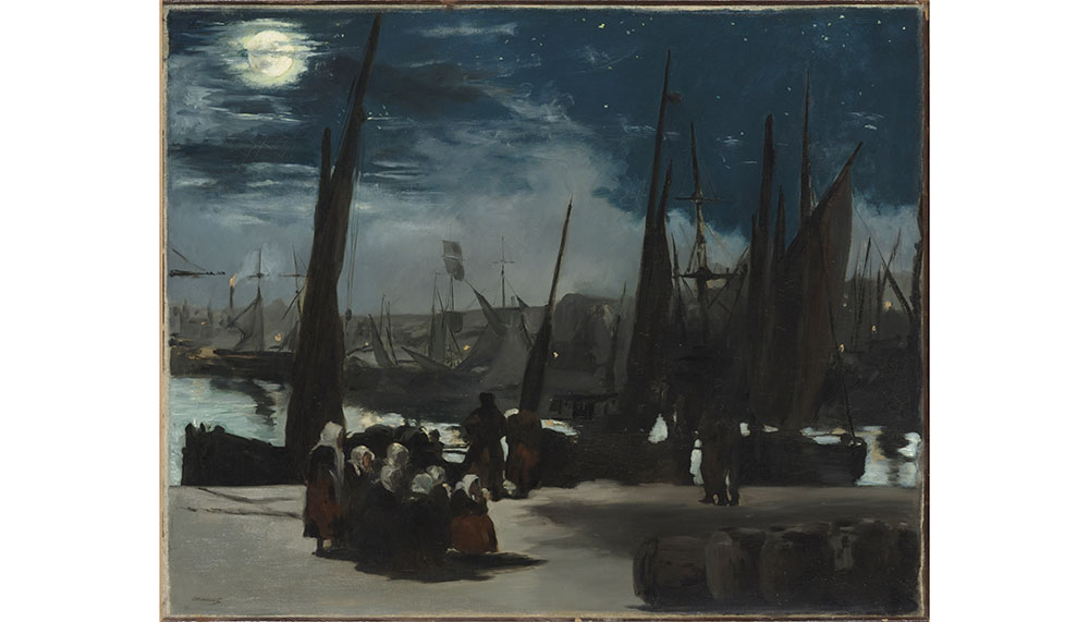 Clair de lune sur le port de Boulogne by Manet