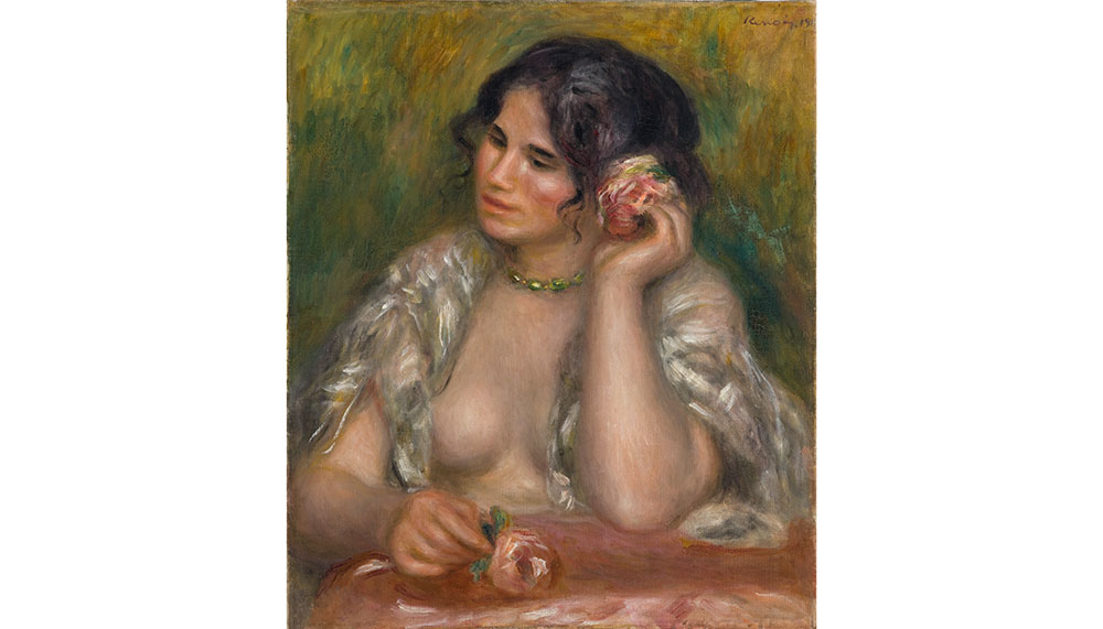 Gabrielle a la rose by Renoir