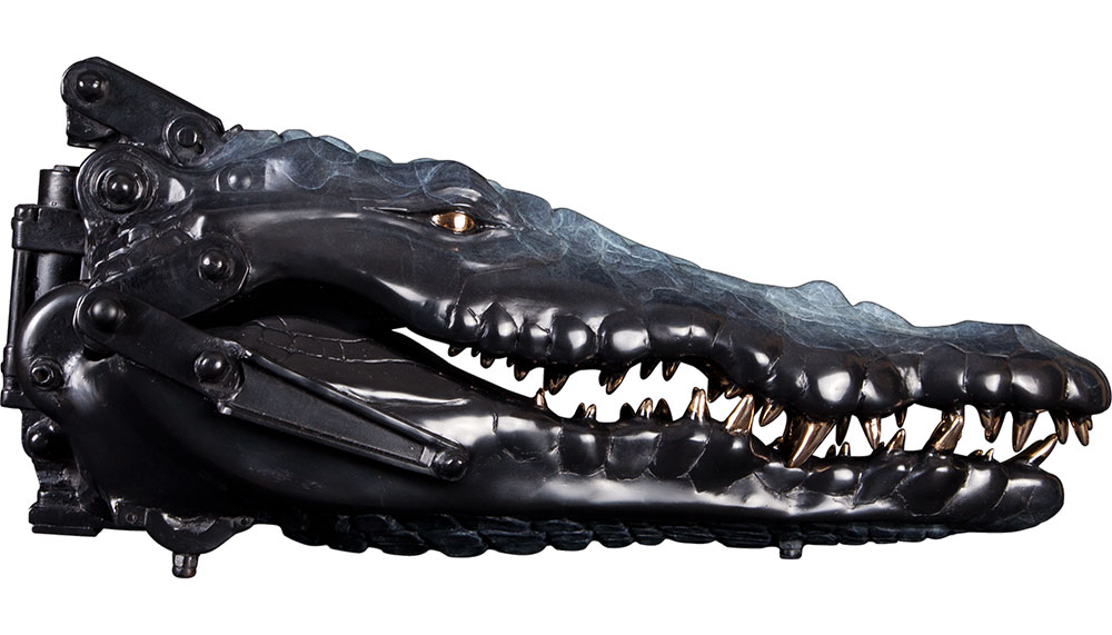 Crocodile sculpture