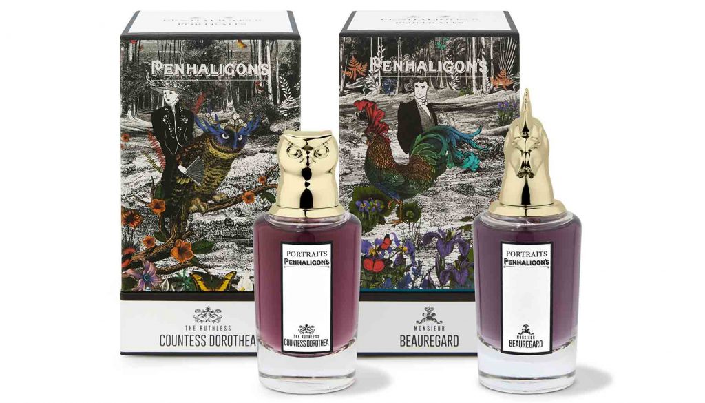 View the four latest characters in Penhaligon's Portraits collection