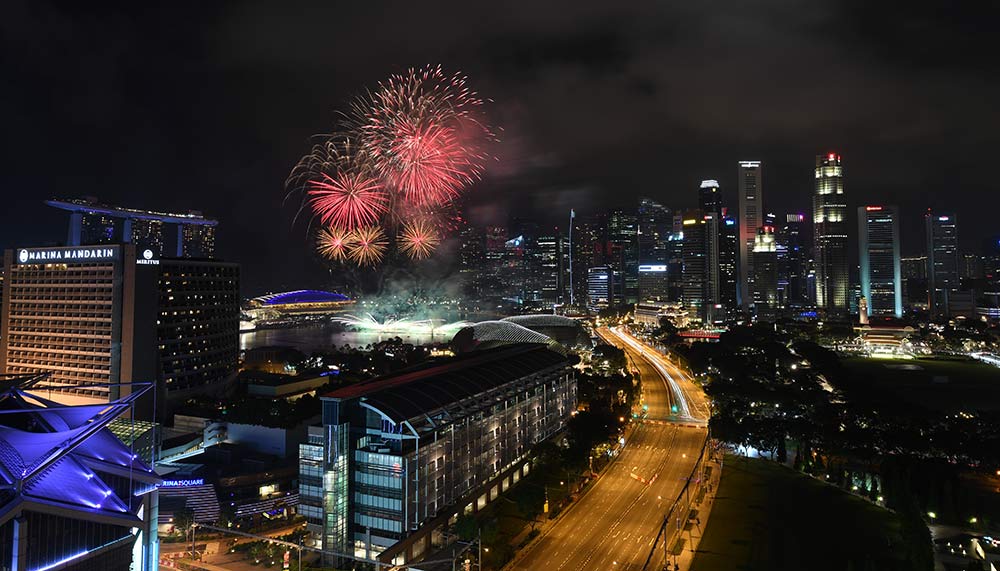 Fireworks new year's eve