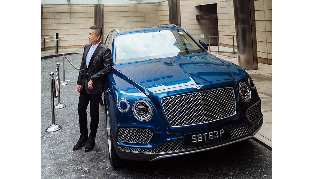 Jeffrey Piak with his Bentley Bentayga