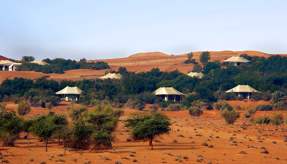 Glamping in the desert