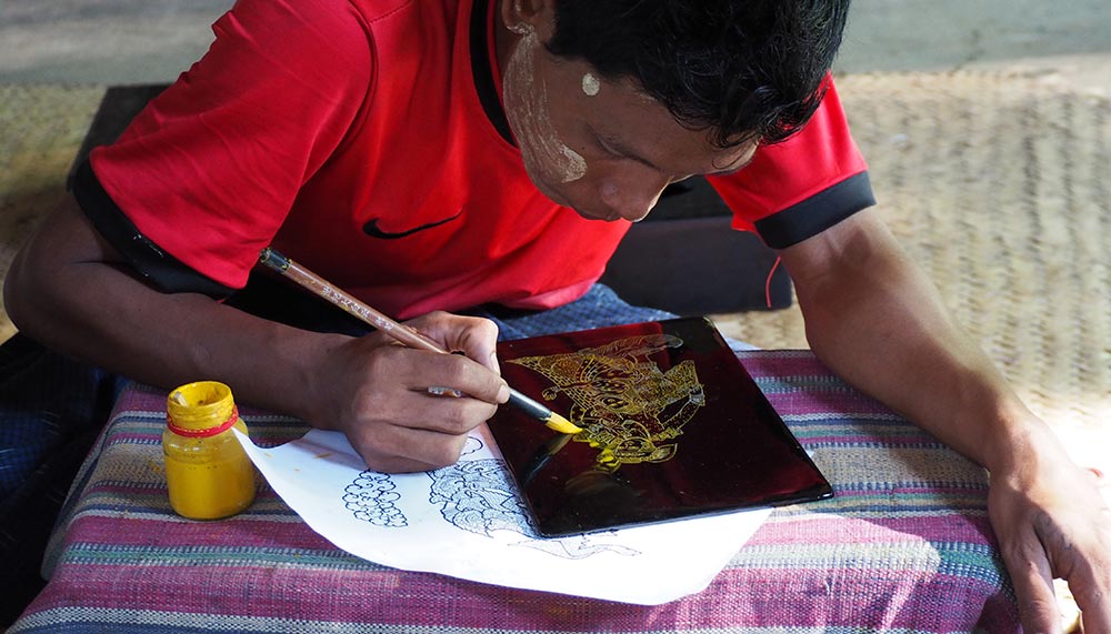 Lacquer work in Myanmar
