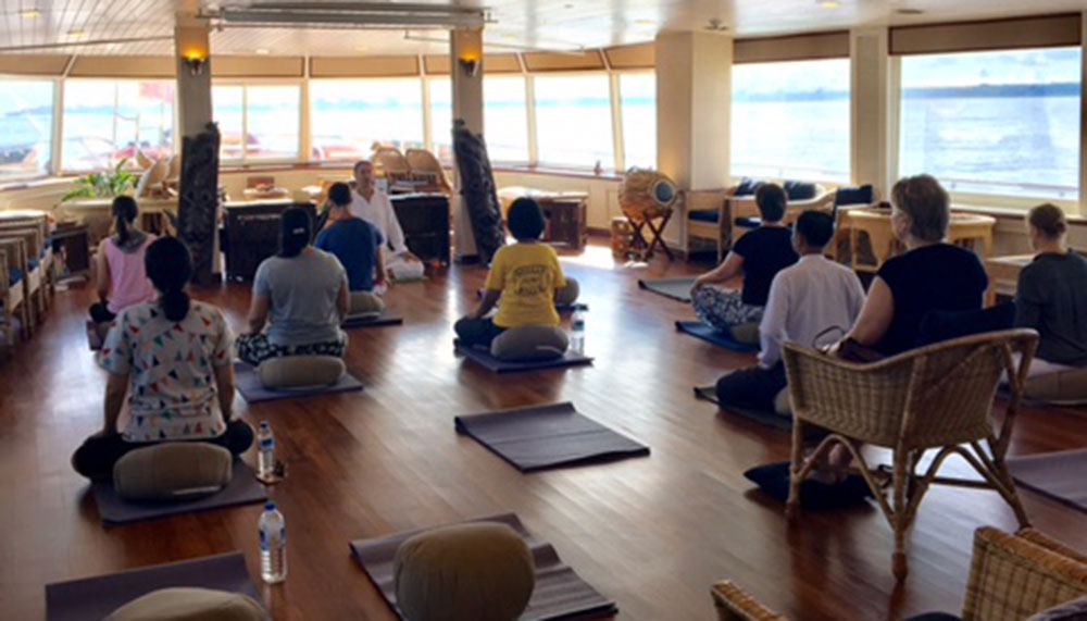 Meditation classes on the cruise