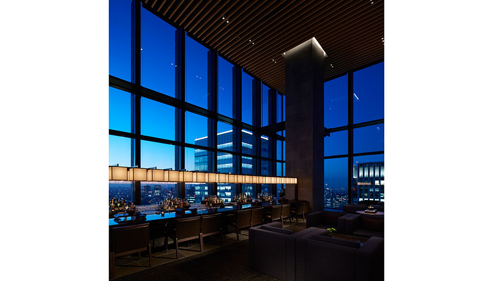 View from Aman Tokyo's Black Bar