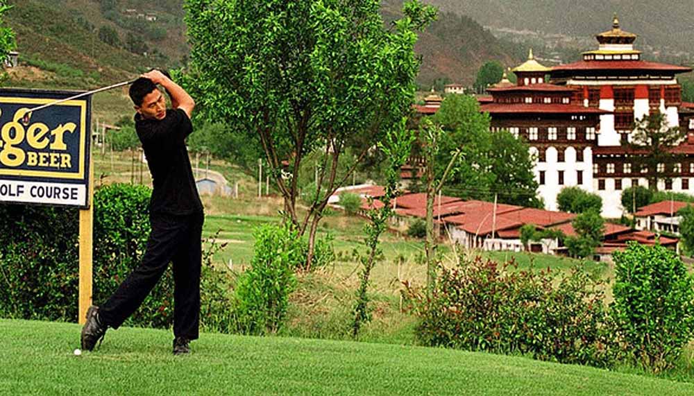 Golfing in Bhutan