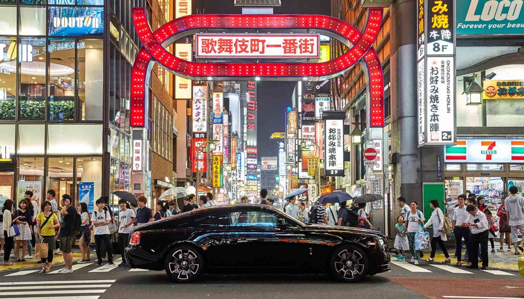 Rolls-Royce Black Badge in Tokyo
