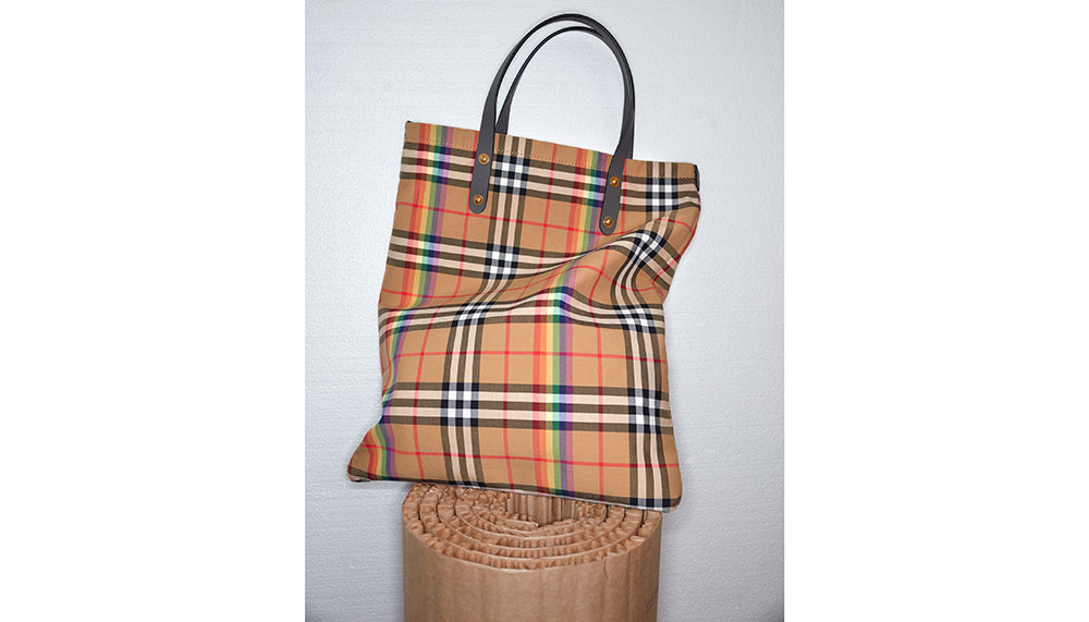 Burberry, Large Rainbow Vintage Check Shopper