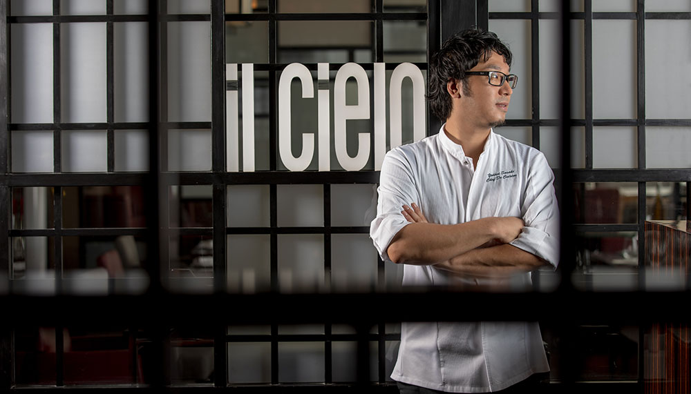 chef Yohhei Sasaki, Il Cielo at Hilton Singapore