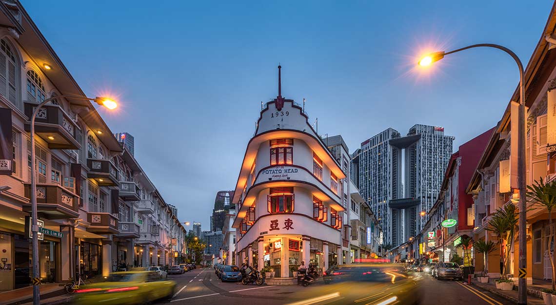 shophouses in Singapore