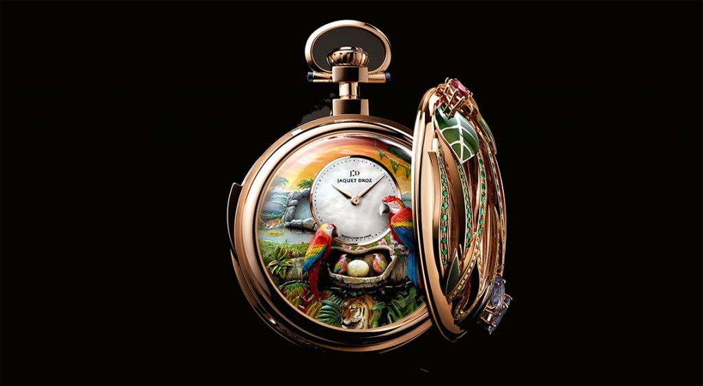 Parrot Repeater Pocket Watch by Jaquet Droz