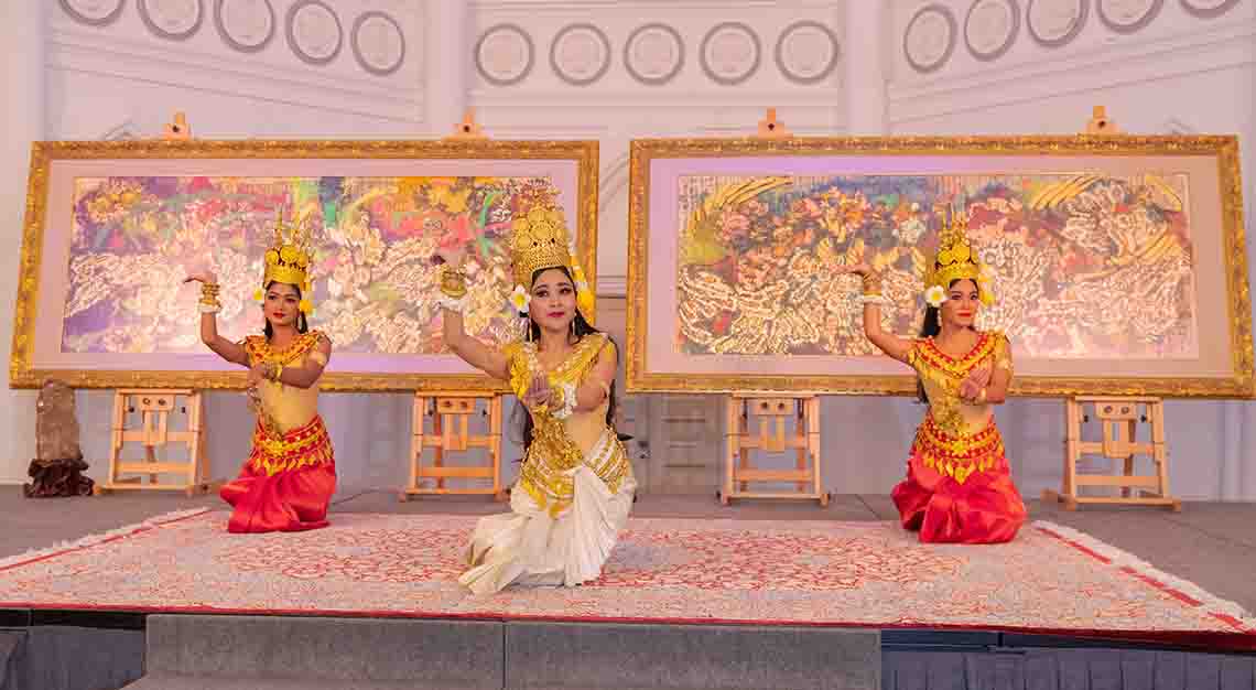 Apsara dance performance, Lotus On Water exhibition