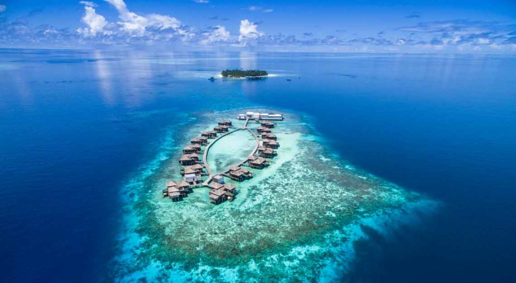 Raffles Maldives Meradhoo Aerial View