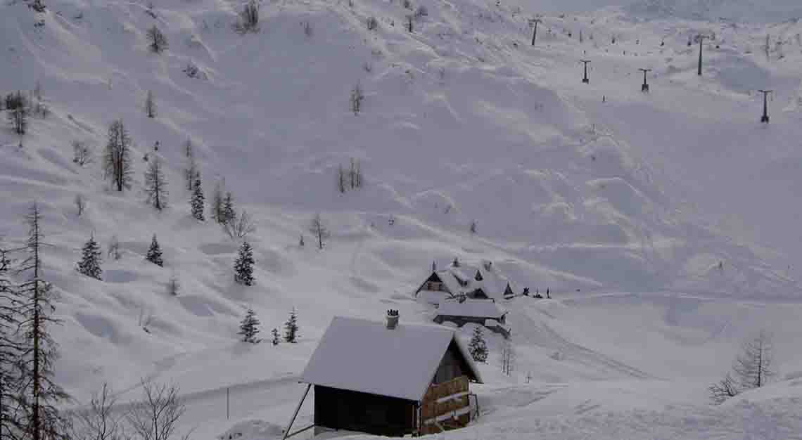 skiing in Slovenia