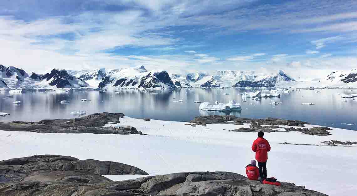 skiing in Antarctica