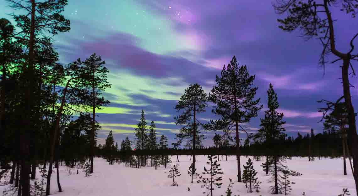 northern lights Russia