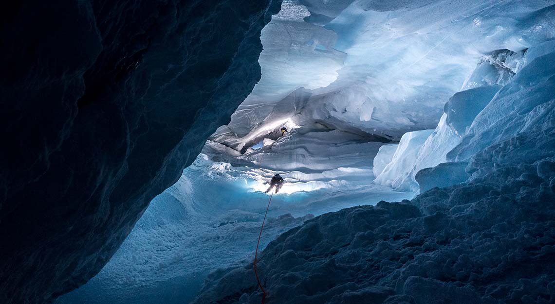 Moncler and Francesco Sauro explore Greeland's subzero glaciers