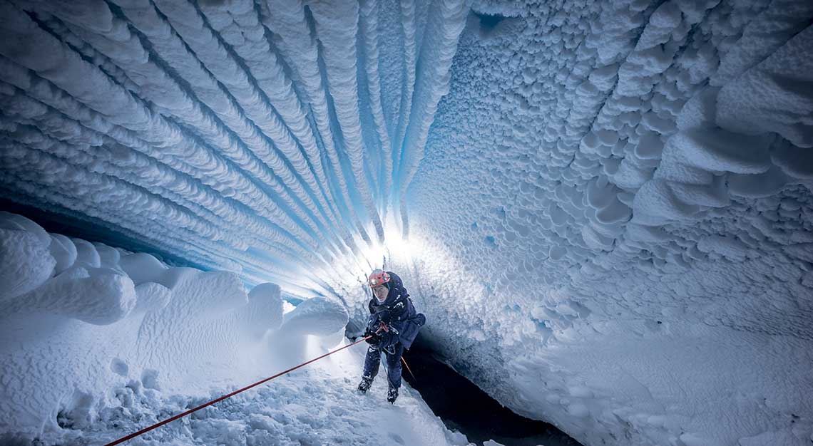 Moncler and Francesco Sauro explore Greeland's subzero glaciers