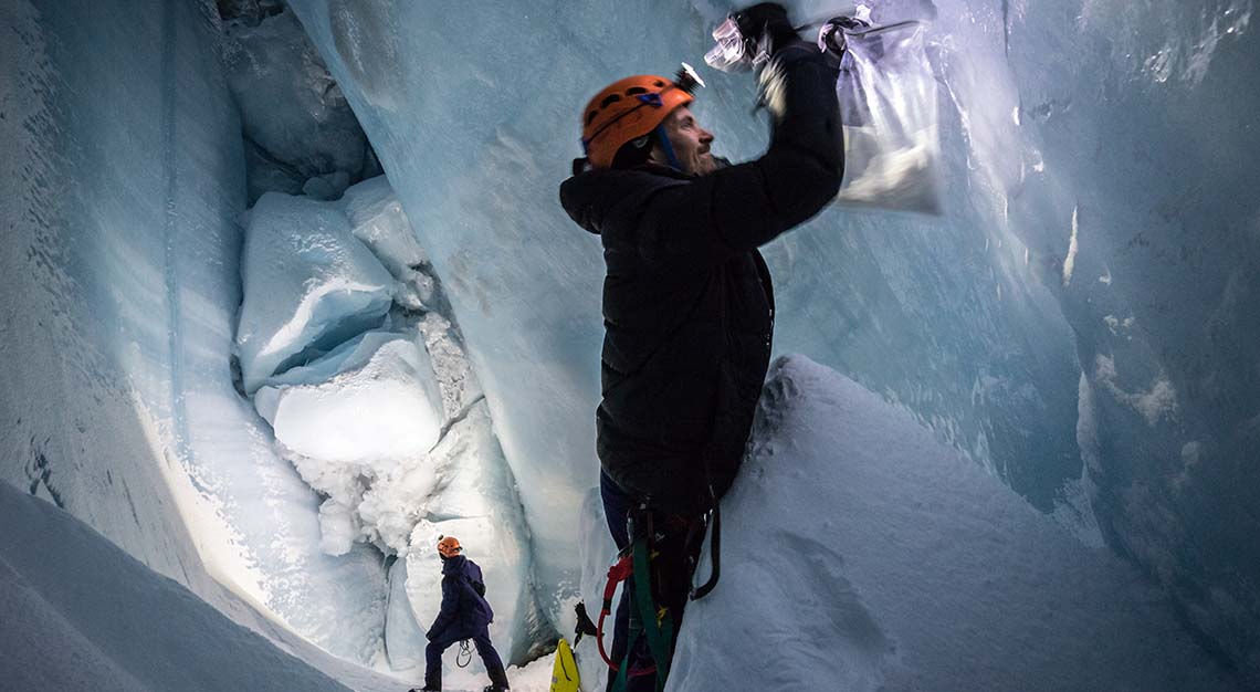 Moncler and Francesco Sauro explore Greeland's subzero glaciers