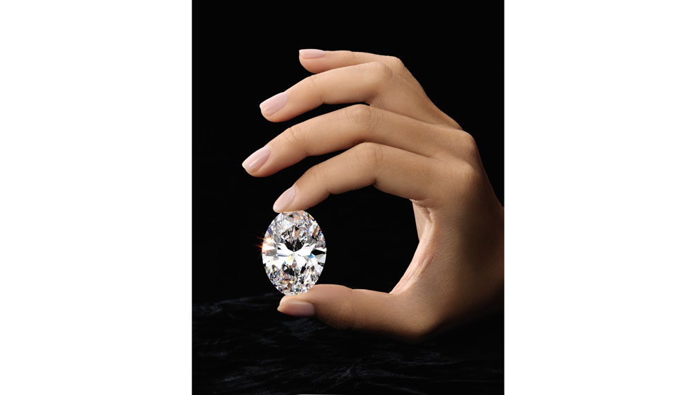 Sotheby's Auctions - largest oval diamond