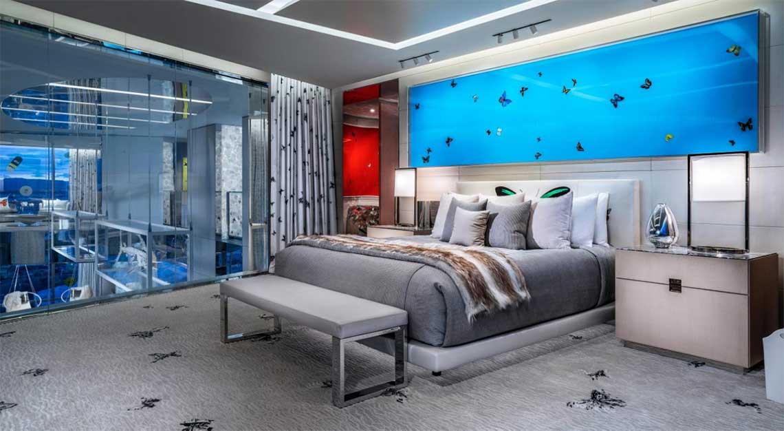 Most expensive hotel suite - Empathy Suite by Damien Hirst, The Palms Casino Las Vegas