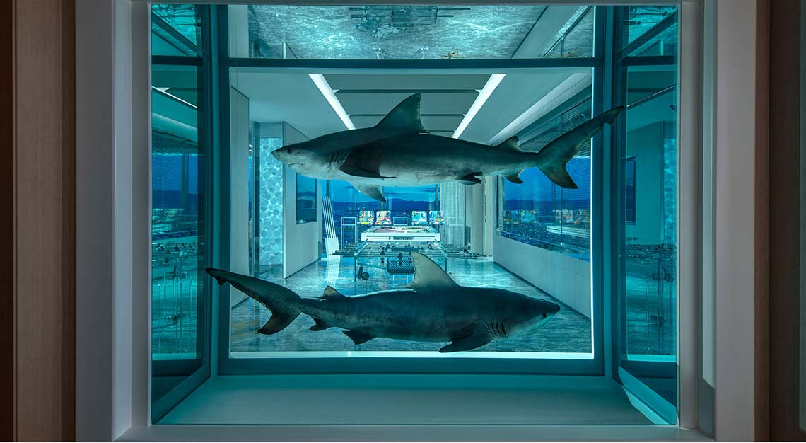 Most expensive hotel suite - Empathy Suite by Damien Hirst, The Palms Casino Las Vegas