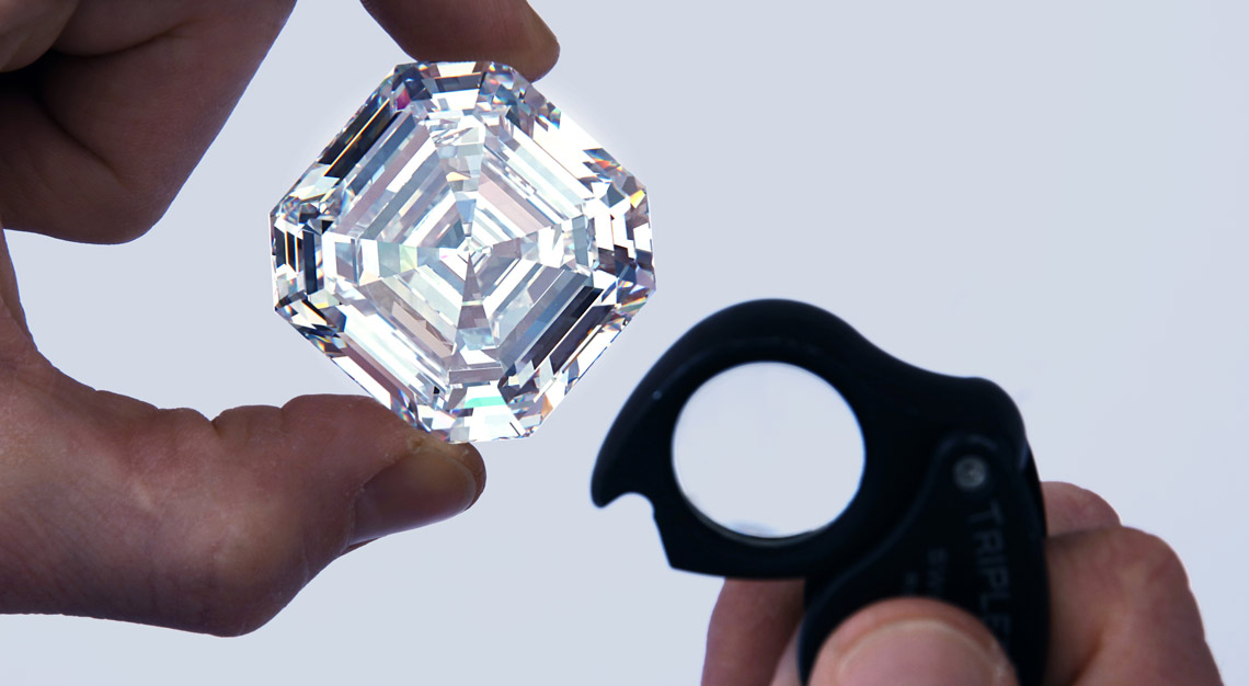 Most expensive emerald cut diamond - Graff Lesedi La Rona