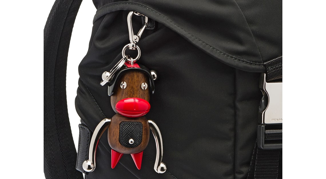 Woke Fashion - Prada Otto Toto keychain