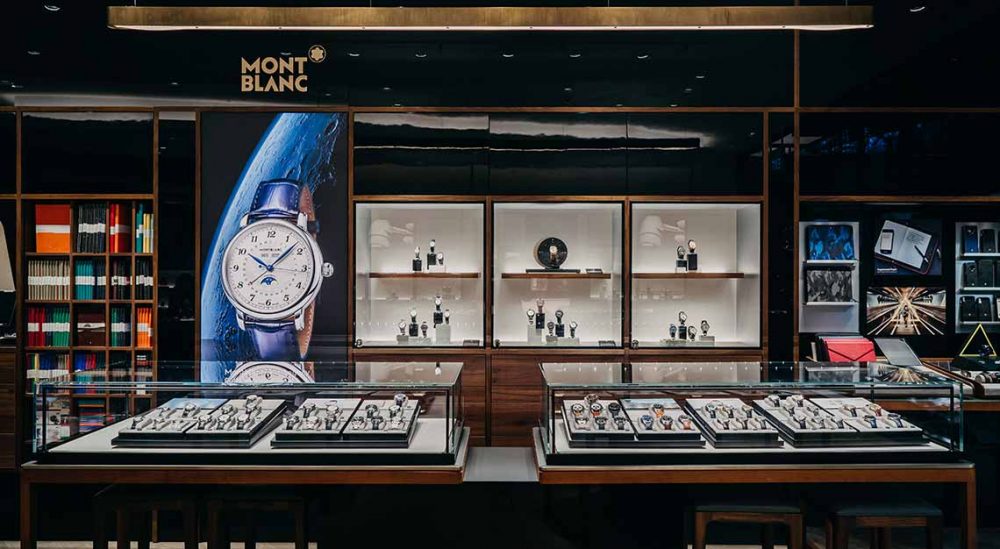 Montblanc at Marina Bay Sands in Singapore: Test out pens at the ink ...