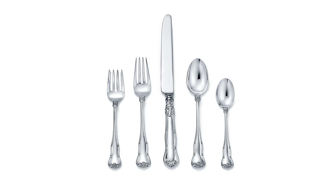 Pure silver hot sale silverware set