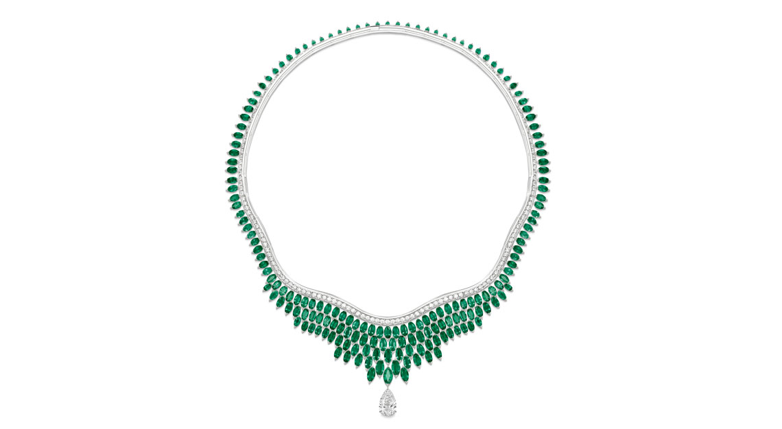 Van Cleef & Arpels, Rose Capulet necklace with detachable clip. Unique  piece, High Jewelry Collection (2019)