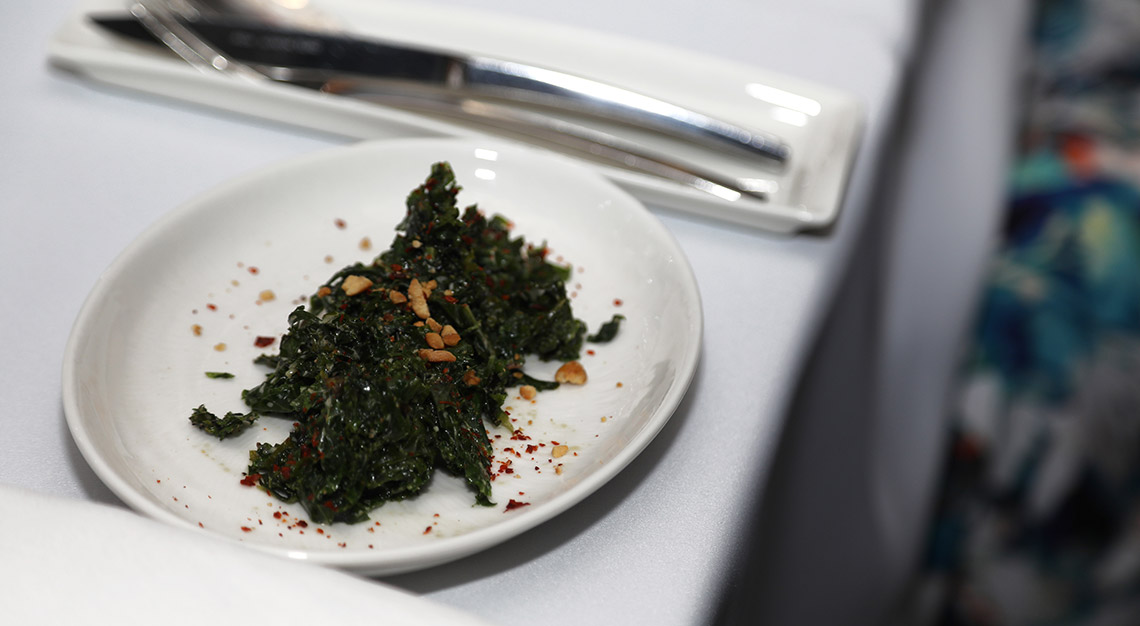 Coriander leaf, kale salad