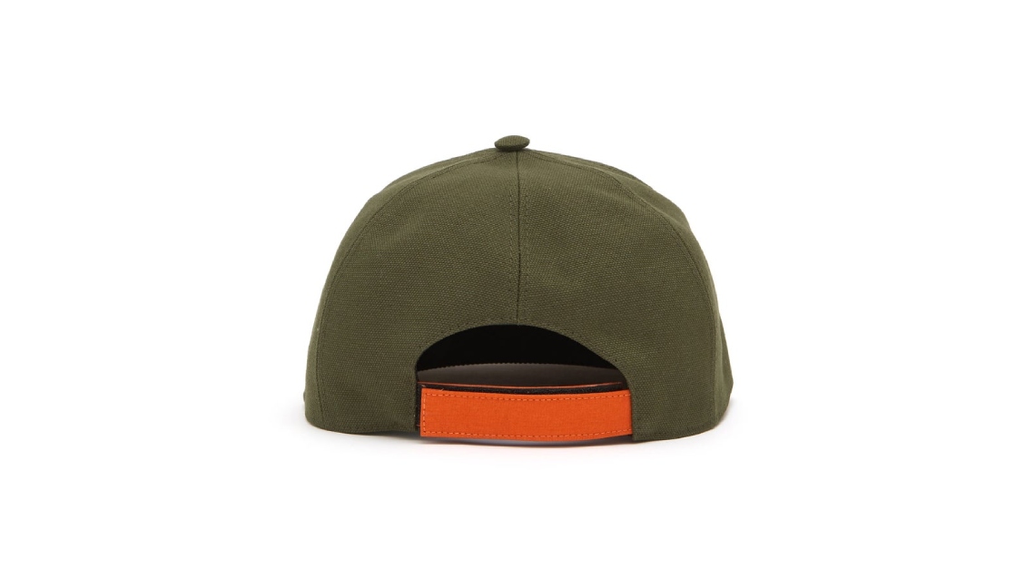 Fendi suede and canvas baseball cap