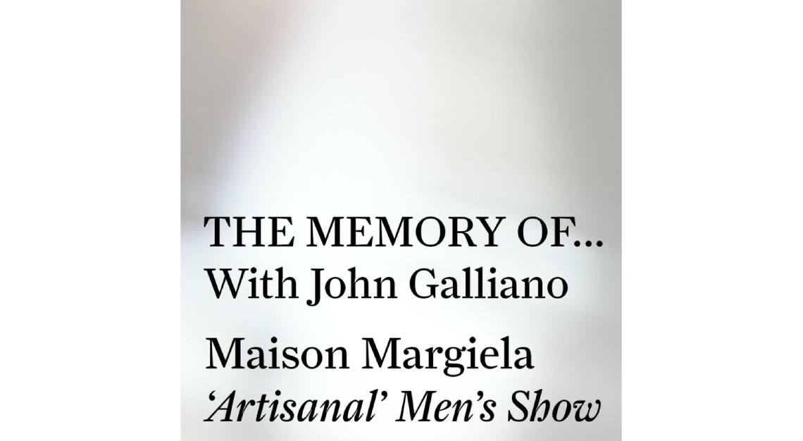 The Memory of… with John Galliano