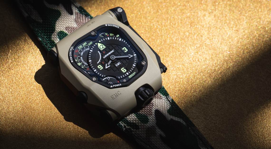 urwerk emc time hunter desert sage