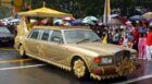Hassanal Bolkiah's gold plated Rolls Royce