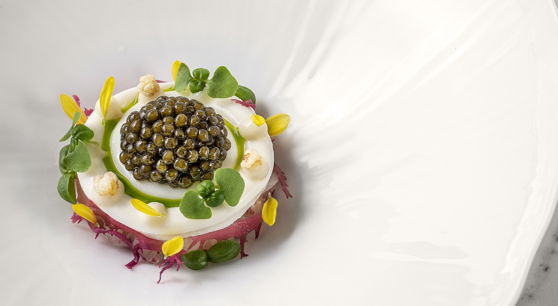 saint pierre caviar royal belgian osetra caviar hokkaido scallop buttermilk