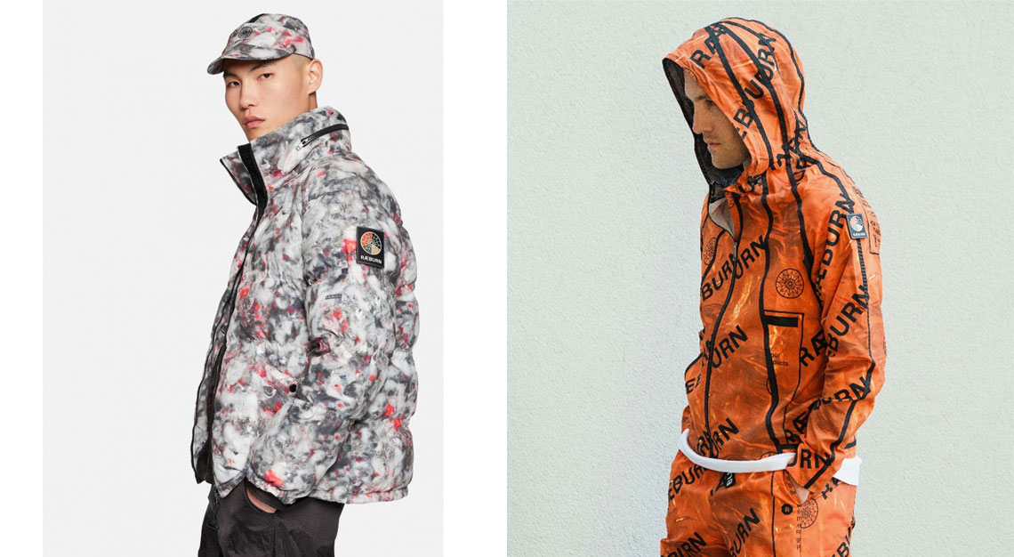 Raeburn Mix Print Puffa and Solar Turn Hoodie