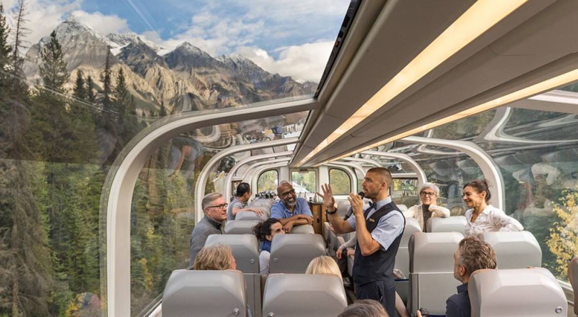 Luxury train travel Rocky Mountaineer in the US will take you from the