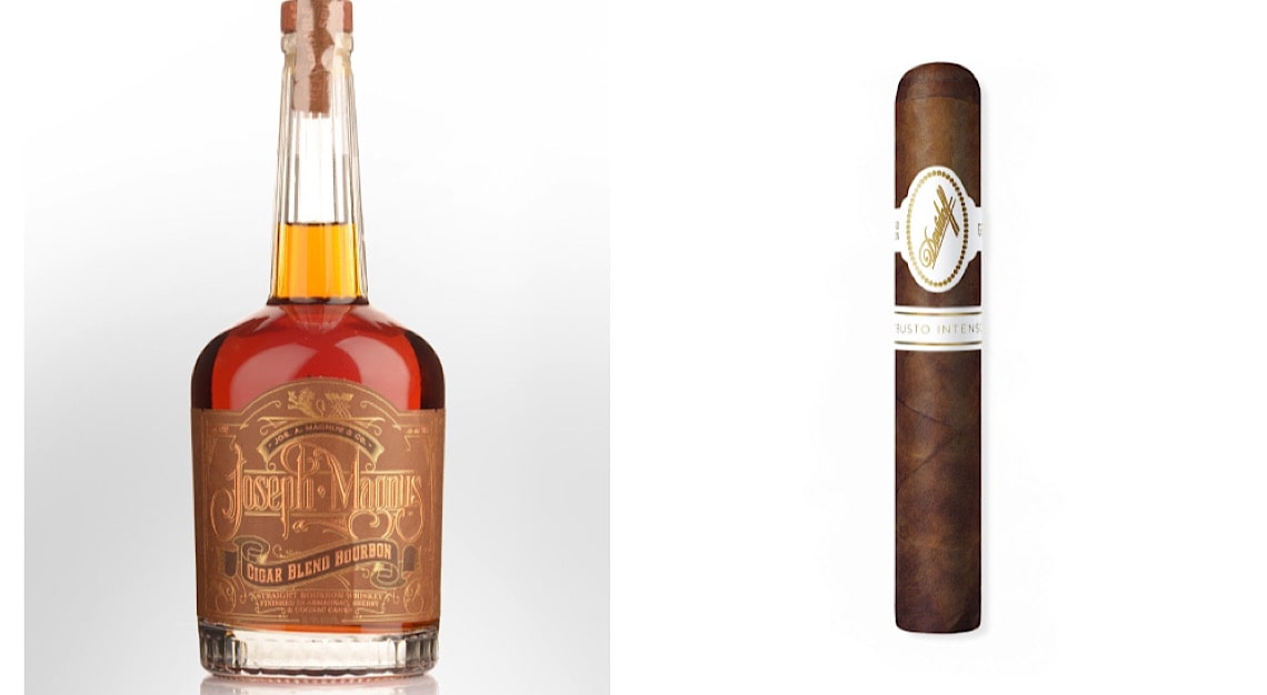 Joseph Magnus Cigar Blend Bourbon + Davidoff Robusto Intenso