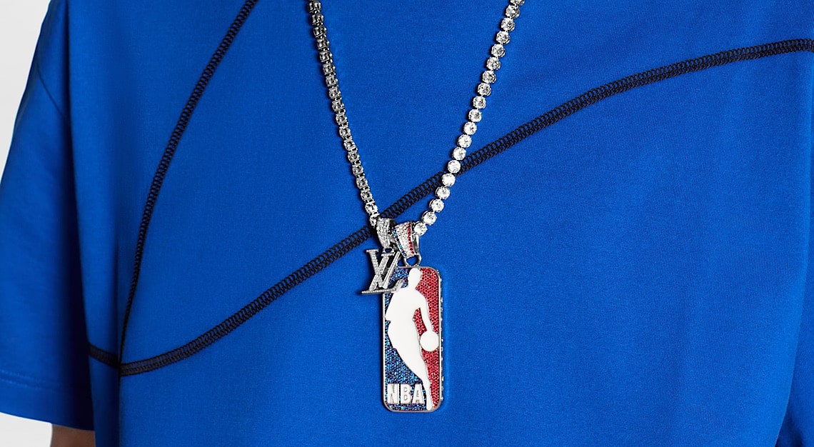 Louis Vuitton x NBA Chain Links Necklace XS Gold/Multicolor in