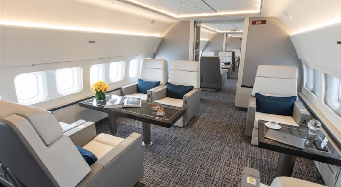 Interior of Jet Edge BBJ