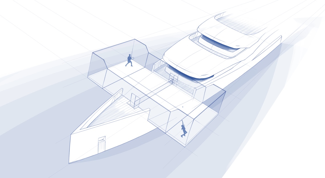Feadship Project FG paddle court