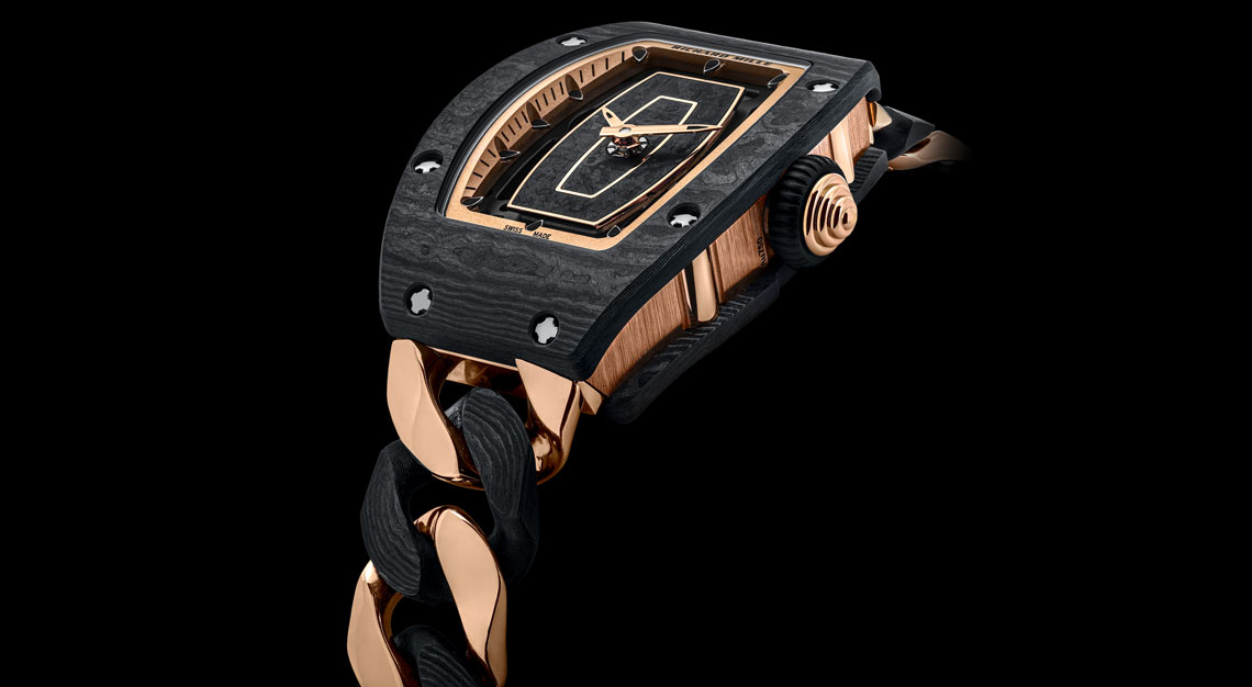 Richard Mille works creative magic with gold diamonds and carbon