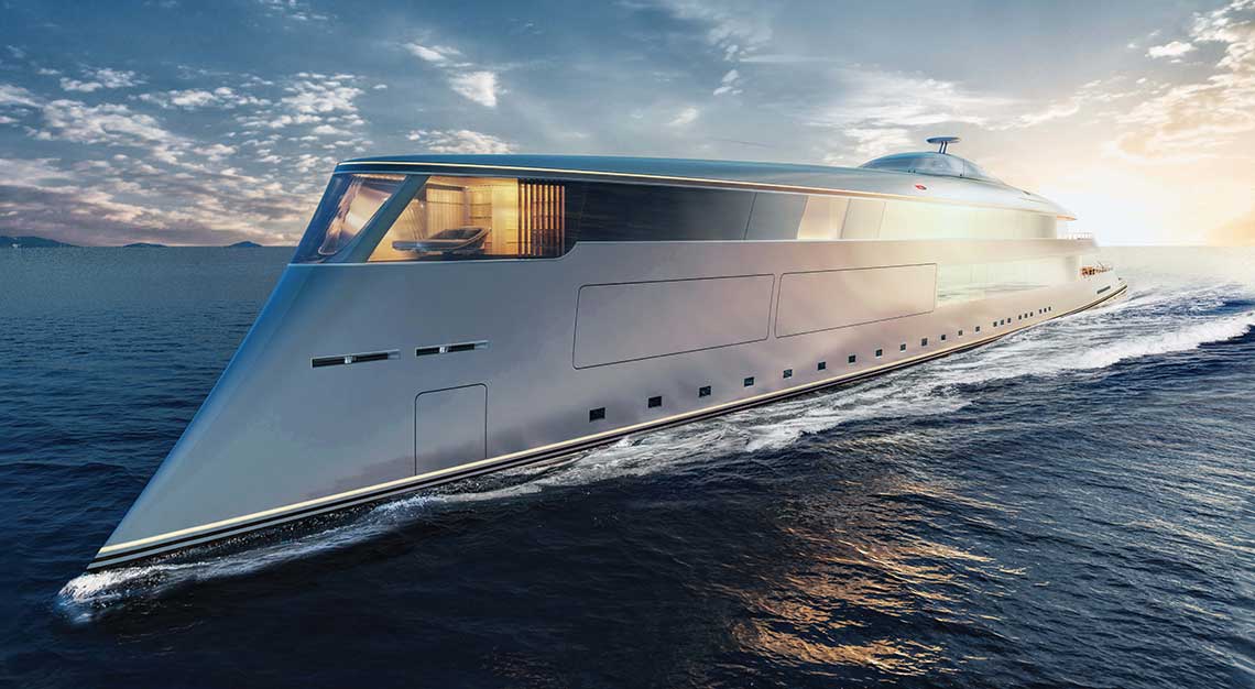 Aqua yacht by Sinot and Lateral Naval Architects